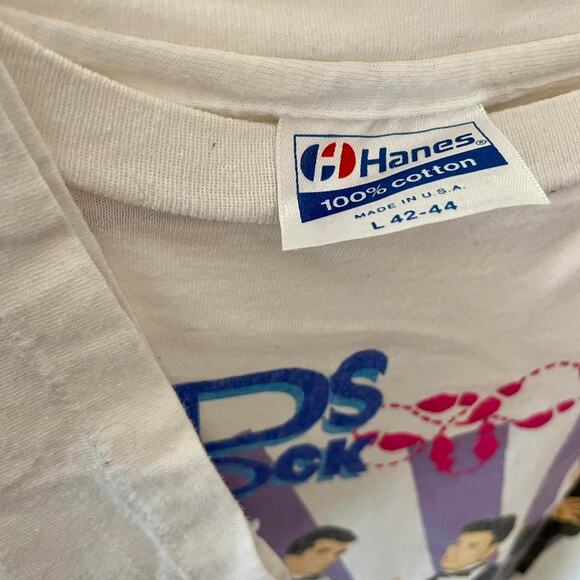 Vintage 80s New Kids on the Block Double Sided Single Stitch Shirt Adult Large - Picture 2 of 3